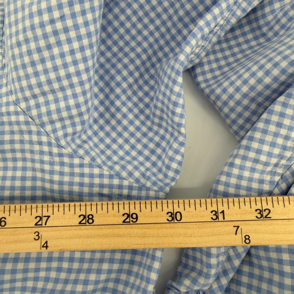 Ralph Lauren Gingham Button Down Shirt Men's 2XB Blue White Classic Fit‎ - Picture 6 of 7